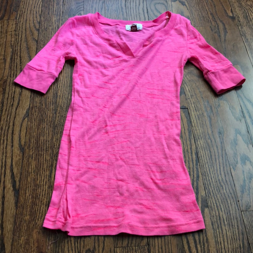 Zebra print burn out tee
